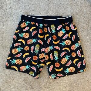 Colorful Fruit Print Shorts